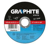 GRAPHITE Plaque séparatrice meuleuse d'angle 57H715 6.4mm 125mm