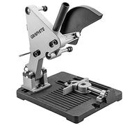 GRAPHITE Support de tronçonnage professionnel pour meuleuse d'angle 115-125 mm | Trépied avec étau rotatif | Plage de coupe réglable de 0 ° à 45 ° | Support d'angle | Fixation sur plan de travail