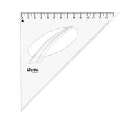 GRAPHMATE Equerre 21 cm 45 degrés Incassable