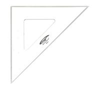 Graphoplex Equerre 45° 3 bords antitaches 26 cm Transparent