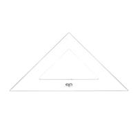 Generique Équerre 45° 3 bords anti-taches 50 cm Graphoplex