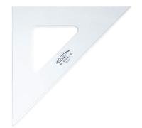 Graphoplex Equerre 45° 3 bords droits 26 cm Transparent