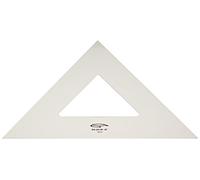 Graphoplex Equerre 45° 3 bords droits 32 cm Transparent