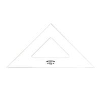 Graphoplex Equerre 45° 3 bords droits 37 cm Transparent