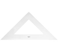 Graphoplex Equerre 45° 3 bords droits 70 cm Transparent