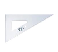 Graphoplex Equerre 60° 3 bords droits 21 cm Transparent