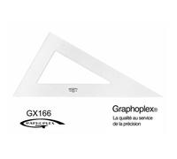 Graphoplex - Equerre 60° 3 bords droits 50 cm