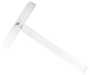Graphoplex Equerre Té tête mobile 2 bords antitaches 50 cm Transparent