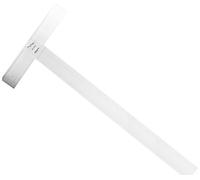 Graphoplex Equerre Té tête mobile 2 bords antitaches 80 cm Transparent