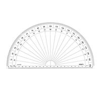 Graphoplex GX225G Rapporteur 1/2 cercle Transparent