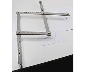 GRAPHOPLEX - Pantographe en Bois 35 cm - Outil de Reproduction et d’Agrandissement de Dessins - Précision et Facilité d’Utilisation pour Artistes et Architectes - Materiel Dessin, Bureau