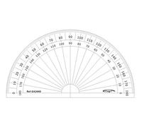 GRAPHOPLEX Rapporteur 1/2 cercle 10cm degrés Transparent