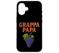 Grappa Papa Distillateur de Raisin Italien Vintage Coque pour iPhone 16