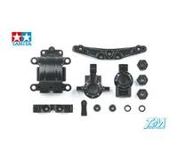 Tamiya Pièces TAM51318 300051318 TT01E/R/D - Pont, amortisseur, boîtier boîte vitesses - Noir