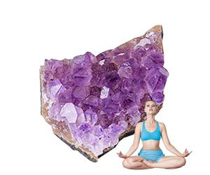 Grappe d'améthyste | Pierres d'améthyste brutes naturelles, cristaux violets profonds, pierre brute élégante et de méditation pour la maison, le lieu de travail