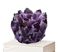 Grappe de de fluorite verte naturelle - Décorations en pierre de Madagascar - Grappe d'échantillons minéraux - Décoration pour la maison - Pour la méditation, le yoga, la chambre à coucher, le