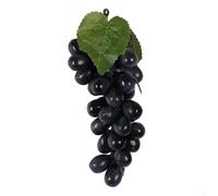 Grappe de raisin artificiel durable pour décoration d'intérieur, parfait pour des présentations intemporelles dans différents environnements (noir)
