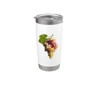 Grappe de raisins verts et violets Gobelet isotherme en acier inoxydable double paroi