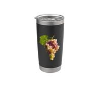 Grappe de raisins verts et violets Gobelet isotherme en acier inoxydable double paroi