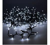 Lumières de Noël 750 LED Blanc Froid 8 Jeux De Lumière Extérieur Arbre Interne