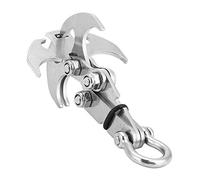 grappin a gravité,Crochet d’Escalade, Escalade de grappin en Acier Inoxydable Crochet de Gravité Multi-Fonctionnel Pliable Griffe Escalade Outil de Survie d’Urgence pour la Vie en Plein Air