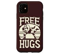 Grappler Funny Wrestling Hold Free Hugs Citation MMA Wrestler Coque pour iPhone 11