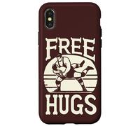 Grappler Funny Wrestling Hold Free Hugs Citation MMA Wrestler Coque pour iPhone X/XS