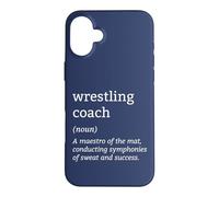 Grappling Wrestling Sports Funny Definition Coach Coque pour iPhone 16 Plus