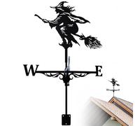 Graquette météorologique, Palette de Vent en Fer Vintage, décor de sorcières résistant aux intempéries, girouette largement utilisée pour Le Patio Grange la Ferme Toit la Cour