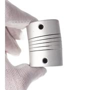 GRASAKY 1 coupleur d'arbre de moteur pas à pas D16L23 3 mm 4 mm 5 mm 6 mm 6,35 mm accouplement flexible en aluminium for machine de gravure d'imprimante 3D Rincé Élastique(3x4mm)