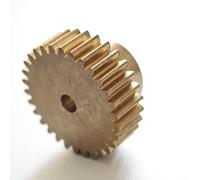 GRASAKY 1 engrenage cylindrique en cuivre de 0,5 module, 58 dents, diamètre 30 mm, épaisseur 12 mm, avec pignon droit étagé de 0,5 m, 58 dents Pignon d'arbre(5mm bore)