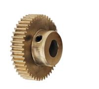 GRASAKY 1 engrenage droit en cuivre de 0,5 module, 33 dents, 0,5 m, 33 dents droites, pignon avec alésage de type D, engrenage de moteur mécanique Pignon d'arbre(6x5.5mm)