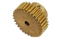 GRASAKY 1 engrenage droit en laiton de 0,5 module, 67 dents, avec dents droites étagées, engrenage cylindrique, pignon de transmission mécanique de 0,5 m, 67 dents Pignon d'arbre(9mm bore)