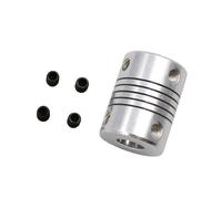 GRASAKY 1 pcs 19x25mm Coupleur CNC Moteur Mâchoire Arbre Accouplement Flexible 19mm Diamètre 25mm Longueur Coupleur De Connexion Rincé Élastique(7mm X 8mm)