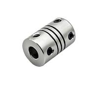 GRASAKY 1 pcs D12 L18 Enroulement Supérieur Fil Accouplement Élastique En Alliage D'aluminium Alésage 2mm à 6mm Arbre CNC Mâchoire Arbre Accouplement Moteur Rincé Élastique(3mm to 5mm)