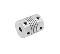 GRASAKY 1 pcs D19L25 Accouplement d'arbre En Aluminium Flexible Mâchoire CNC Encodeurs Machine de Gravure Coupleur de Moteur Pas à Pas Rincé Élastique(3mm to 6.35mm)