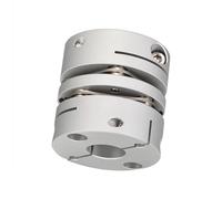 GRASAKY 1pc couplage à double diaphragme coupleur d'arbre flexible D26 L30 pince en aluminium servomoteur arbre connecter pièces d'imprimante 3D Rincé Élastique(8x10mm)