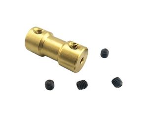 GRASAKY Accouplement d'arbre en laiton, 1 pièce, 2mm 3mm 3.17mm 4mm 5mm 6mm, pièces de Transmission de connexion rigide, accouplement de moteur Connecter joint(3X6mm)