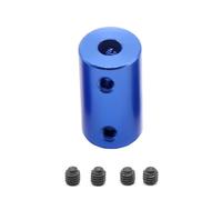 GRASAKY Accouplement en alliage d'aluminium, 14mm de diamètre, 25mm de longueur, vis Flexible bleue, coupleur d'arbre de moteur pas à pas, alésage de 5mm 8mm, 1 pièces Connecter joint(5X5X25mm)