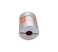 GRASAKY Accouplement flexible araignée D25 L30, 1 pièce, coupleur d'arbre prune, trou intérieur de 6,35 mm à 12,7 mm, moteur pas à pas, accouplement d'arbre à mâchoires Rouvert Élastique(6x12.7mm)