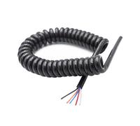 GRASAKY Câble à ressort télescopique à 5 conducteurs, longueur extensible de 3 mètres, cordon spiralé Rallonge(22AWG)