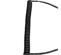 GRASAKY Câble d'extension télescopique à ressort ondulé à 2 conducteurs jusqu'à 1,25 mètre de câble élastique en cuivre pur Rallonge(0.75mm2 18AWG)