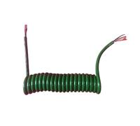 GRASAKY Câble spiralé à 7 conducteurs, 1,5 mm², plaque de queue, 15 AWG, âme en cuivre, cordon gainé PU résistant à l'usure, extensible, 2,5 mètres Rallonge