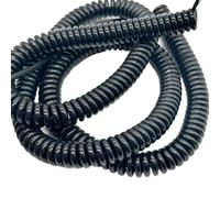 GRASAKY Câble spiralé blindé extensible 24 AWG de 13 mètres, fil télescopique en polyuréthane Rallonge(10 cores)