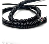 GRASAKY Câble télescopique extensible en spirale noir à 8 conducteurs 17 AWG Rallonge(Stretch 7 meters)