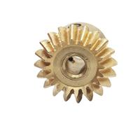 GRASAKY Engrenage conique en laiton 1:1, module 0,4, 20 dents, 25 dents, angle d'engrènement de 90 degrés, pignon conique, engrenage à onglet mécanique Transmission conique(25T 3mm bore)