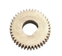 GRASAKY Engrenage cylindrique en cuivre 9 x 5 mm, 0,5 m, 16 dents, engrenage droit plat, trou en forme de D, dents droites, module 0,5, pignon 16 dents Pignon d'arbre(5x4.5mm D BORE)