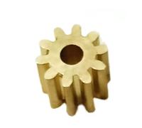 GRASAKY Engrenage cylindrique plat de 0,5 module, engrenage droit en cuivre de 0,5 m, arbre à ajustement serré de 2 mm, pignon de moteur à monter soi-même Pignon d'arbre(9 teeth)