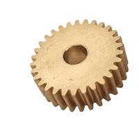 GRASAKY Engrenage droit plat en cuivre 24 x 5 mm, module 0,5, 46 dents, pignon de moteur d'entraînement à dents droites 0,5 m 46 dents Pignon d'arbre(11mm bore)