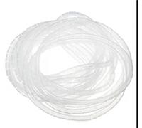 GRASAKY Gaine de Gestion de câbles Flexible de 5 mètres, diamètre intérieur de 4 mm, 4,9 m, Organiseur de câbles en Spirale for Installation à Domicile protéger Le Manchon(White)